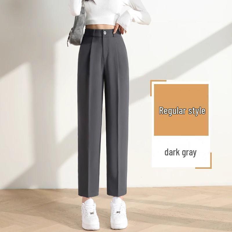 

Petite Women s High Waist Cropped Cigarette Pants - Formal & Casual Spring/Summer Wear XL (Recommended 120-130 jin)