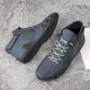 Handmade Casual Men Boots Split Leather Autumn Ankle Boots Plus Size 38-48 Leisure Sneakers For Male Hombres Botas