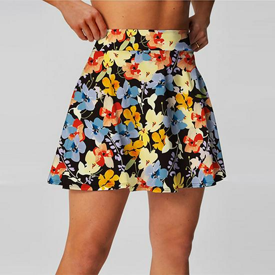 

Multicolor High-Waisted Golf & Badminton Women s Skirt Extra Large