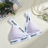 European Style Spring and Summer Threaded Letter Underwear Wrapped Chest Triangle Cup Tube Top Vest Sp… More