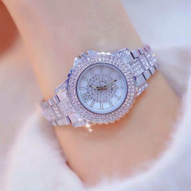 BEE SISTER BS Ladies Retro Wrist Watches Women Watches Stainless Steel Silver Clock Women Quartz Watches