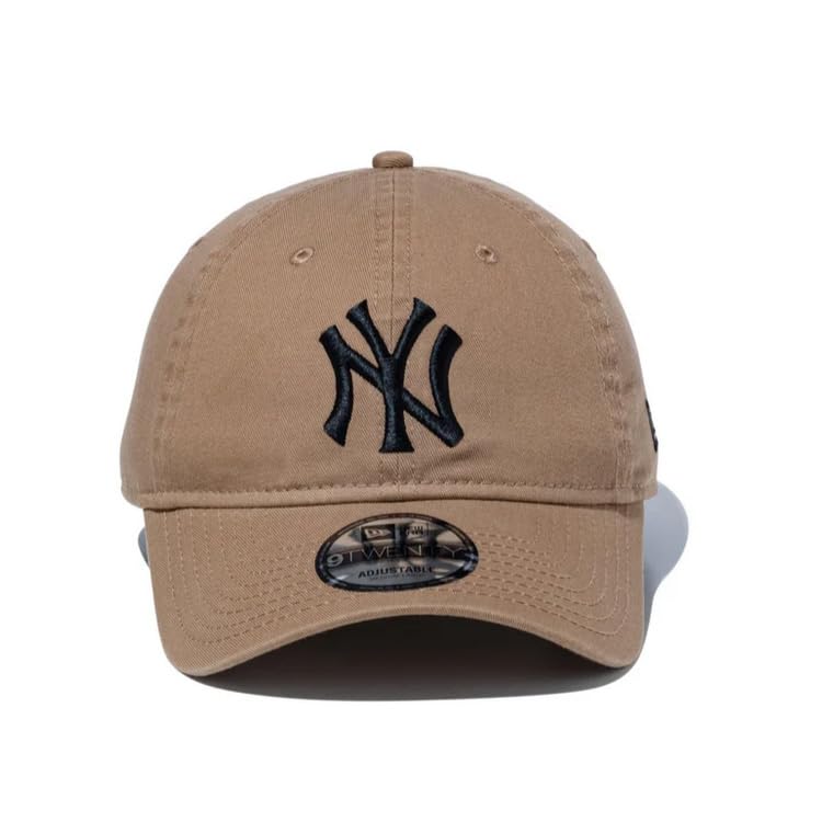 New Era 9TWENTY Low NY Size 920 Washed Neyyan Kha 25J Cap, MLB, Khaki/Black, M/L, Black,