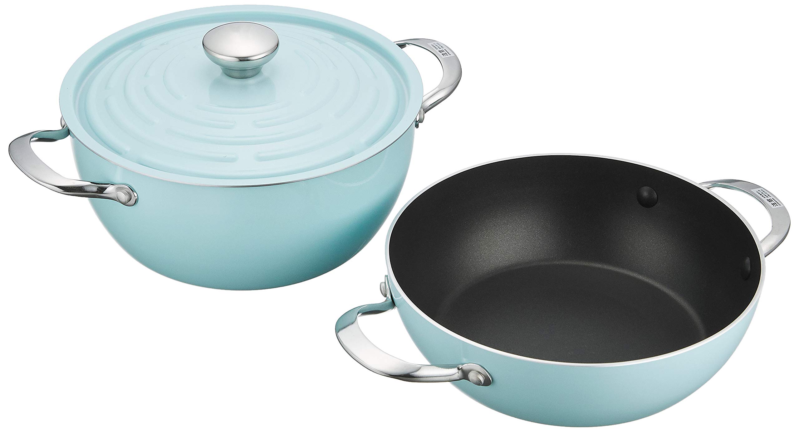 

Meyer Pot Pot Set 24cm Aluminum Alloy Compatible with All Heat Sources Lightweight Two-Handed Light Blue [] LPT-2SBU синий