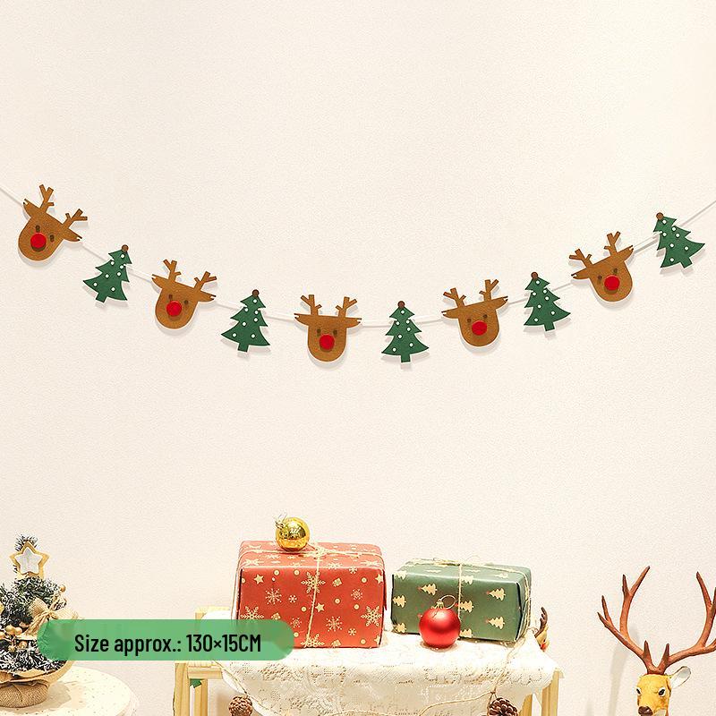 Felt Christmas Decoration Hanging Ornaments for Indoor Photo Props and Backgrounds