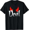 Devil Halloween Matching Couple Girlfriend T-Shirt