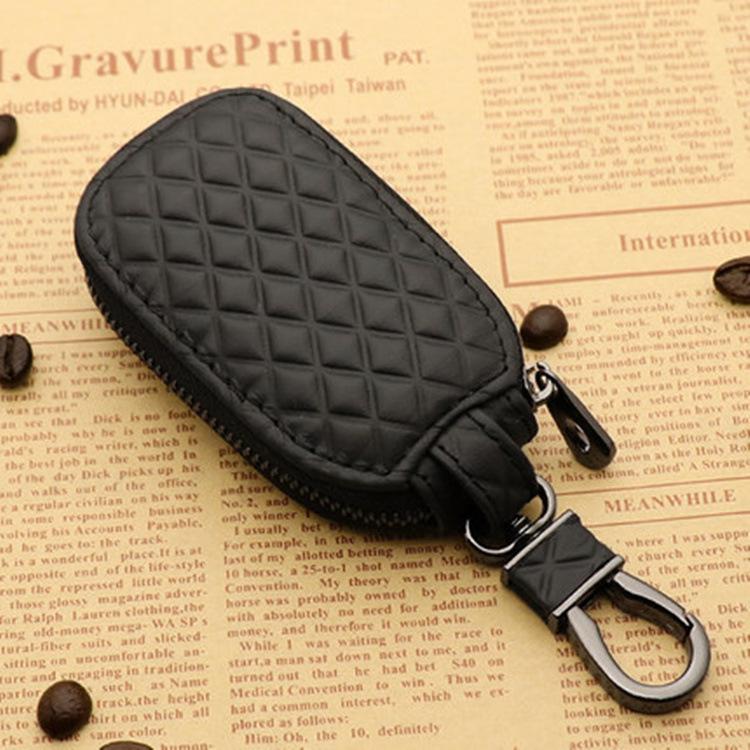 Diamond Pattern Universal Car Key Pouch for Volkswagen, Toyota, Honda, Kia