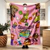 Scooby Print Blanket - Soft & Comfortable, for Bedroom, Travel, Sofa, Home Decoration - Birthday Christmas Gift for Friend