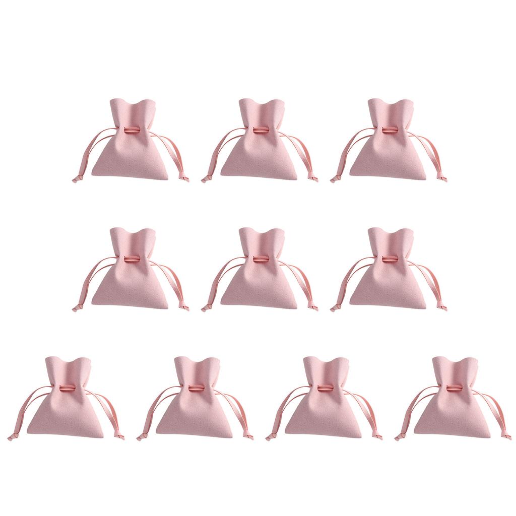 Stilvoller Schmuckbeutel aus weichem Kunstleder Mehrzweck-Kordelzugbeutel Ideal zum Organisieren von Ohrringen und Ringen