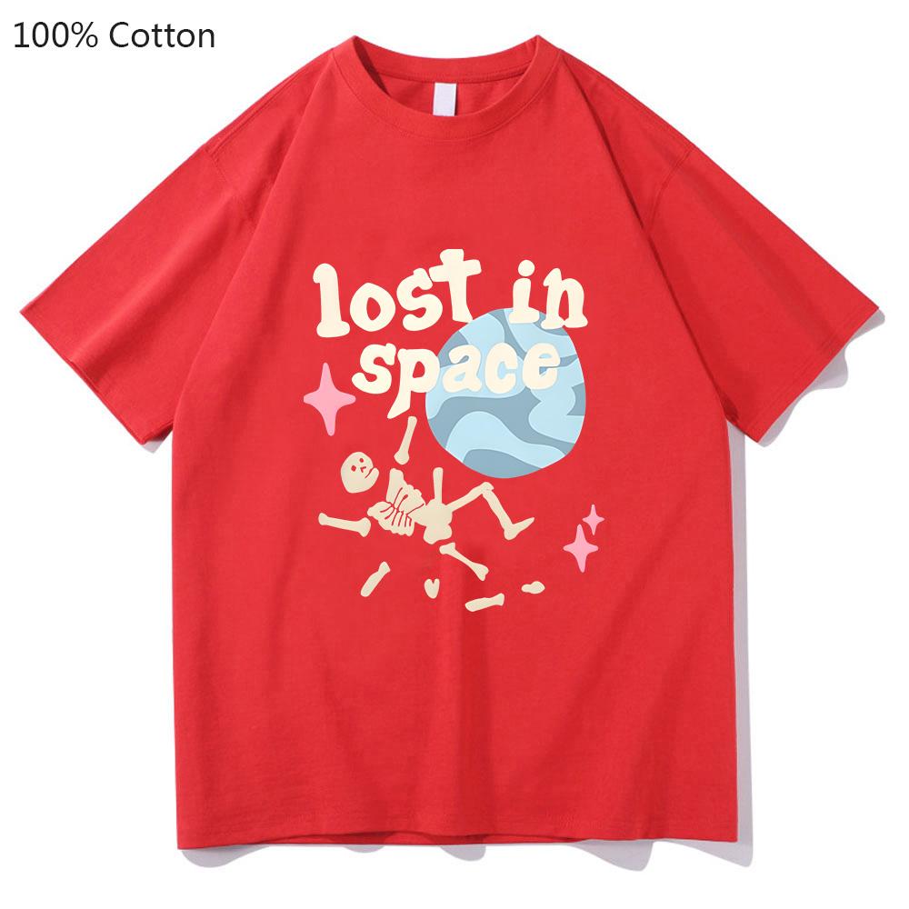 Lost In Space Planet T-shirts Unisex Kawaii/Cute 100% Cotton Tshirts Summer Regular T Shirt Sense of Design High Street Tops