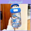 Crayon Shin Chan Kids Plastic Drinking Cup With Straw And Cartoon Design For School