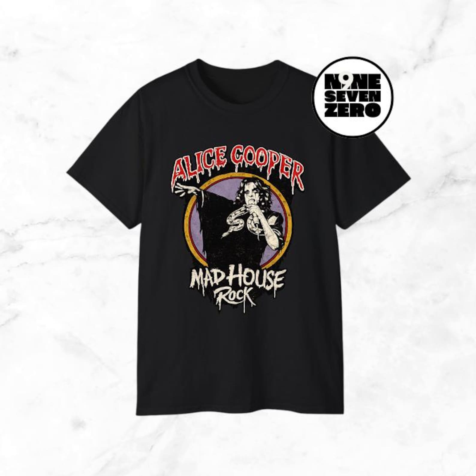 Alice Cooper Mad House Rock Vintage Horror Tour Tee 3XL