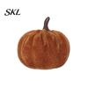 Realistic Halloween Pumpkin Decoration Small Velvet Thanksgiving Table Centerpiece, Soft Stuffed Decor for Fall Harvest Farmhouse Festive Home