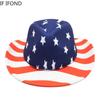 Winter Women Men Fedora Hat USA Flag Print Gentleman Western Cowboy Hat Cowgirl Felt Jazz Cap Sombrero Hombre