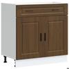 VidaXL Armoire de cuisine Porto chêne marron bois d'ingénierie 853984
