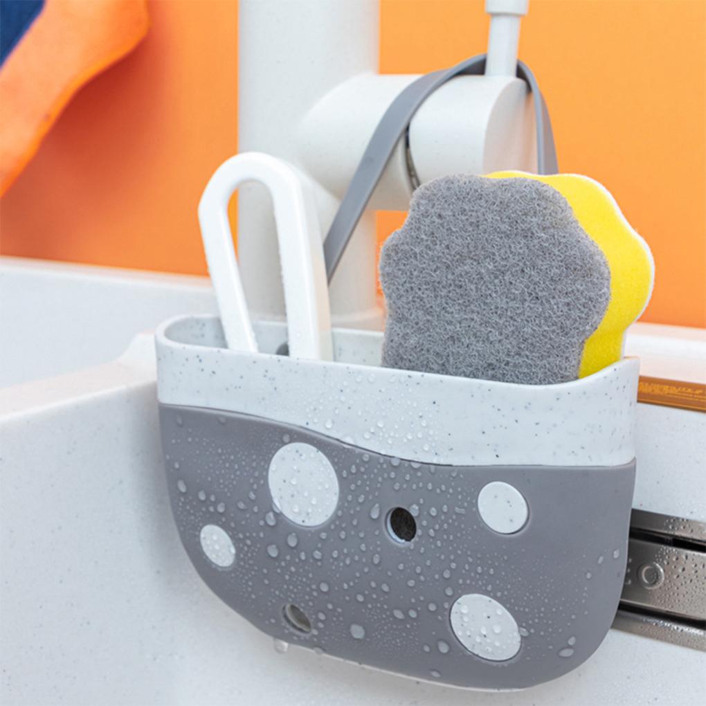 Drain Bag Sink Hanging Water Filtration Basket Portable Home Kitchen Sponge Storage Holder