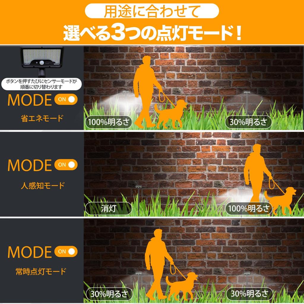 Solar Light, Outdoor Sensor Light, Motion Sensor Spotlight, Illumination, Security Light, 800 Lumens Ultra Brightness, 2200mAh Large Capacity, 92