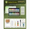 Dan Ke Lin Third Gen Super Soft 36-Color Oil Pastel Set - Advanced Gray White Oil-Based Crayons
