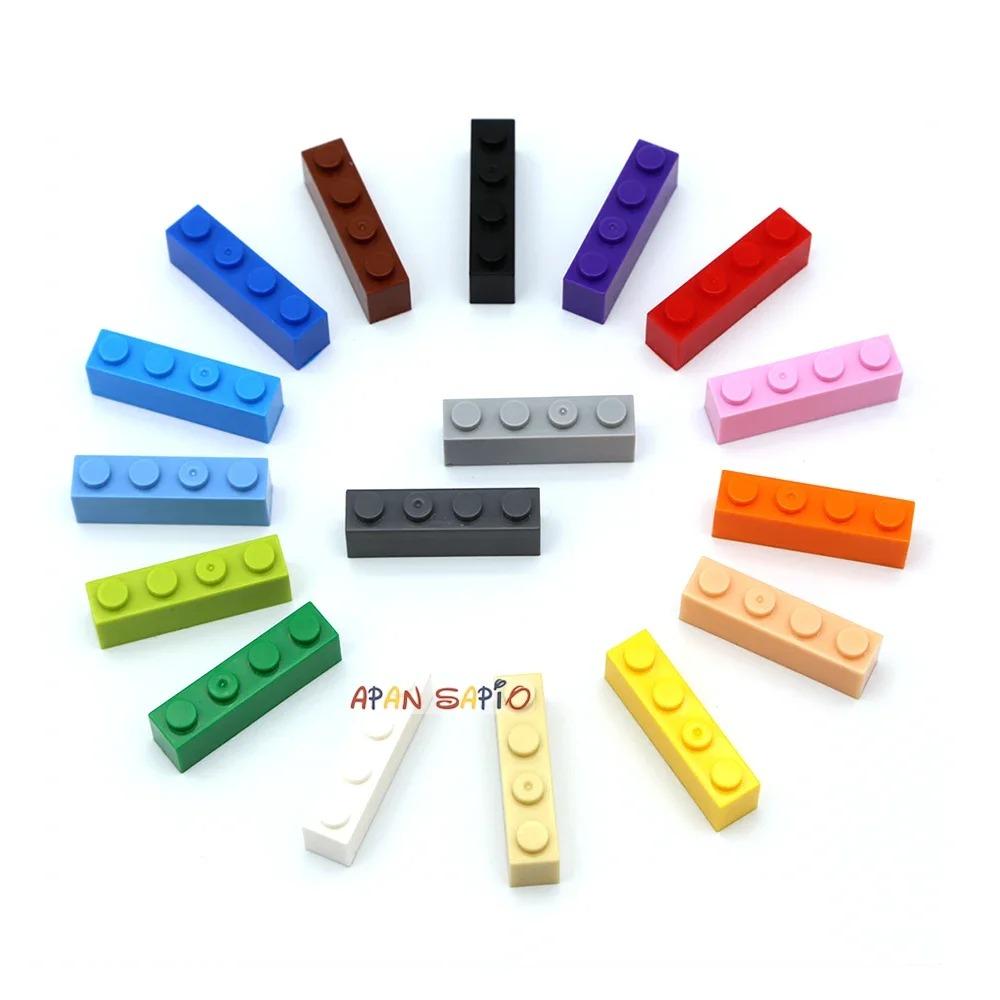 

200pcs 1x4 Dots DIY Building Blocks Thick Figures Bricks Educational Creative Toys for Children Size Compatible With 3010