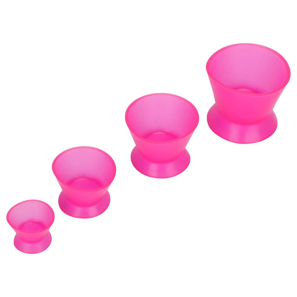 4pcs Dental Mixing Cup Reusable Silicone Mixing Bowl for Mixing Facial Mask Painting Paint Mix