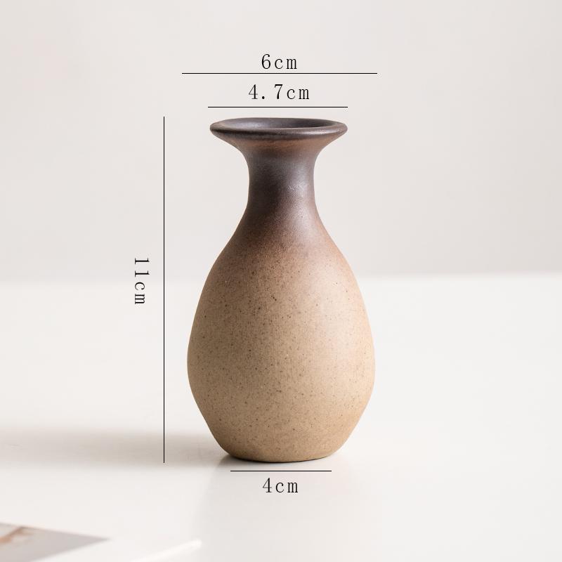 Retro Ceramic Vase for Dry Flowers & Green Plants - Living Room & Study Decor