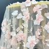 3DFlower Mesh Lace Clothing Fabric Women Wedding Dress Embroidery Fabric DIY Sewing Gown Dress Tulle French Guipure African Lace