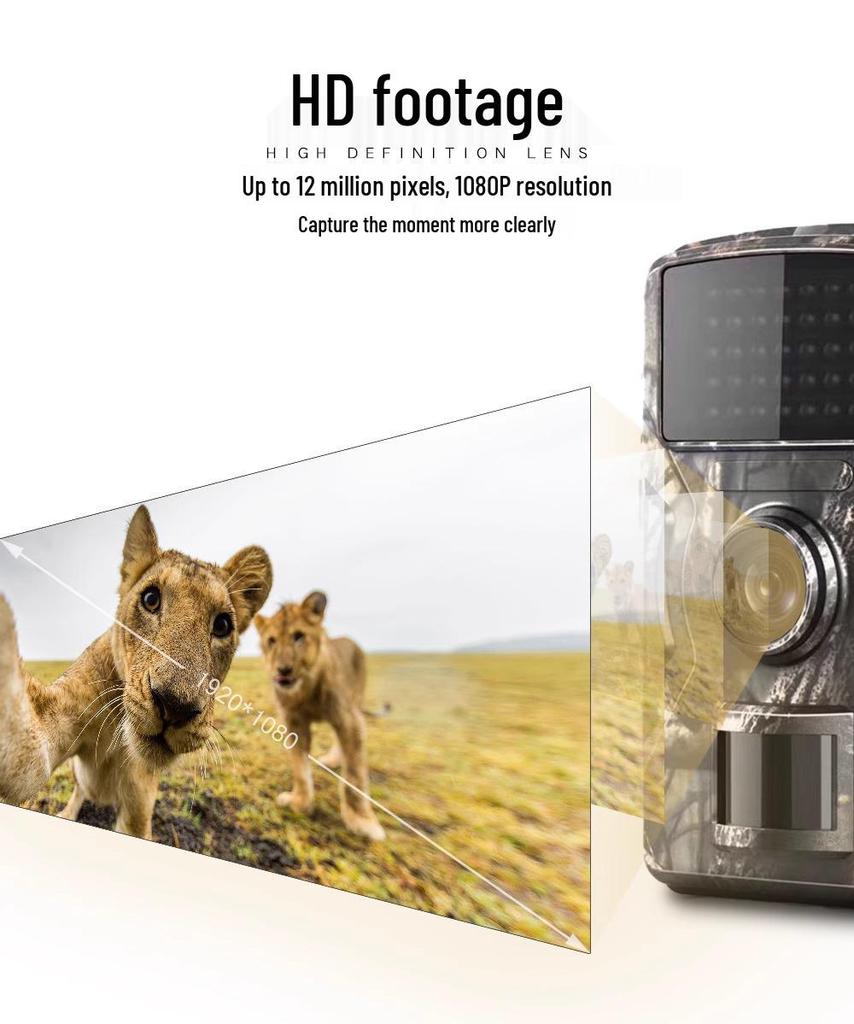 HD Infrarot Nachtsicht Outdoor Jagd- und Zeitrafferkamera