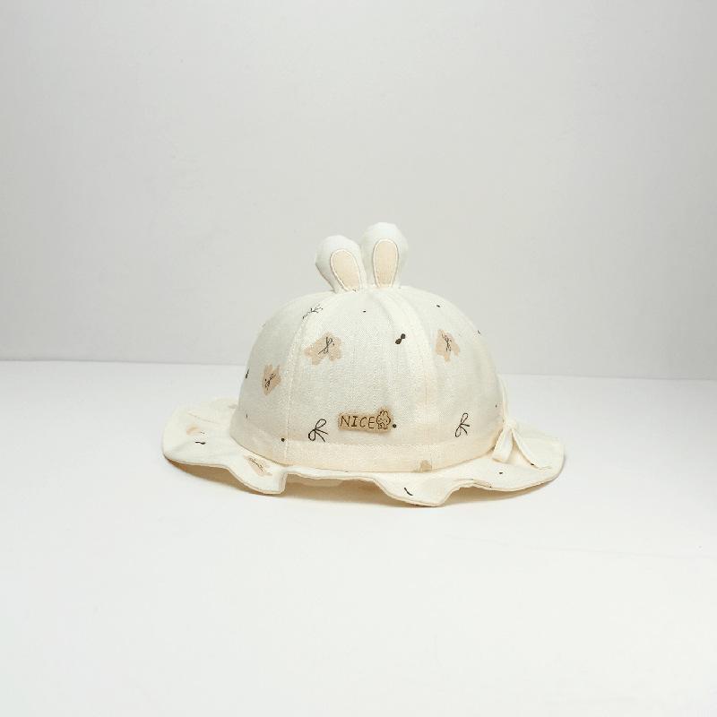 Adorable Baby Rabbit Bucket Hat - Lightweight Spring/Summer Sun Protection for Girls