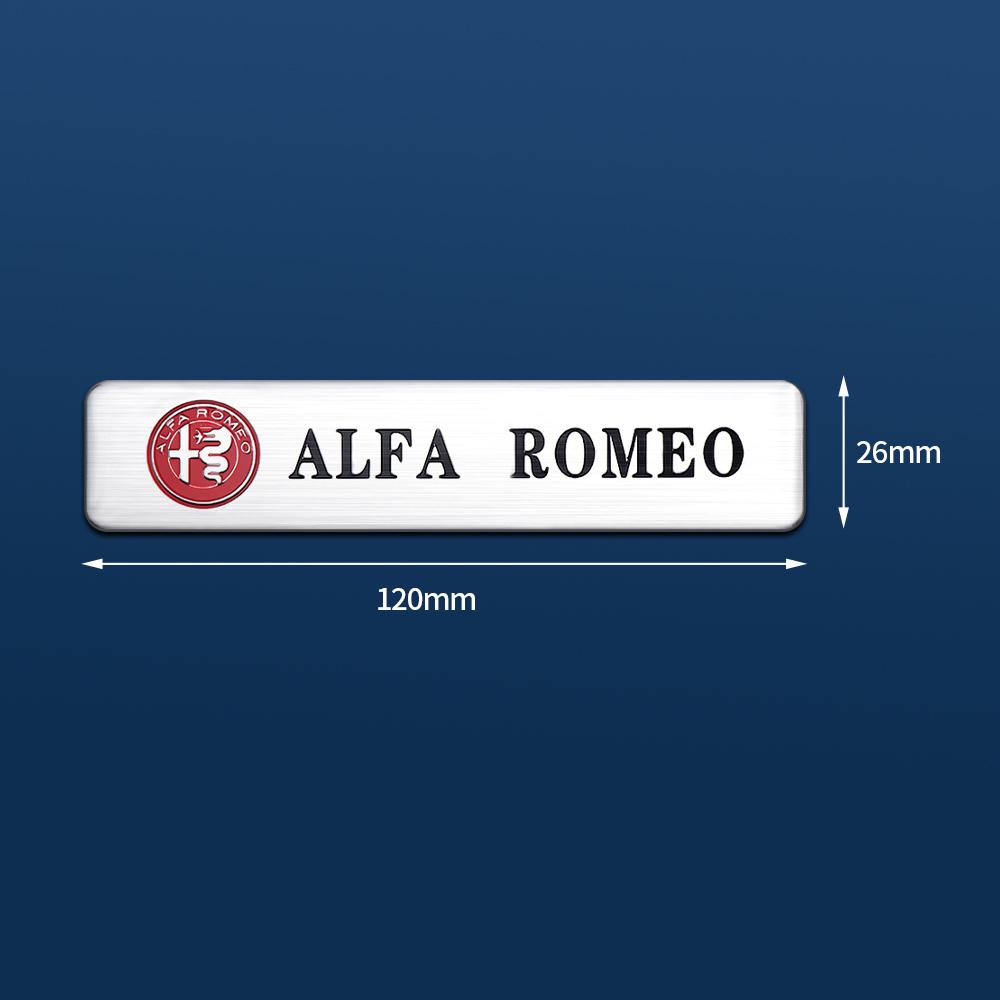 Car Styling 3D Aluminum Logo Stickers Emblem Badge Decals Decoration For Alfa Romeo Giulia Stelvio MiTo Giulietta Tonale Disco zl1