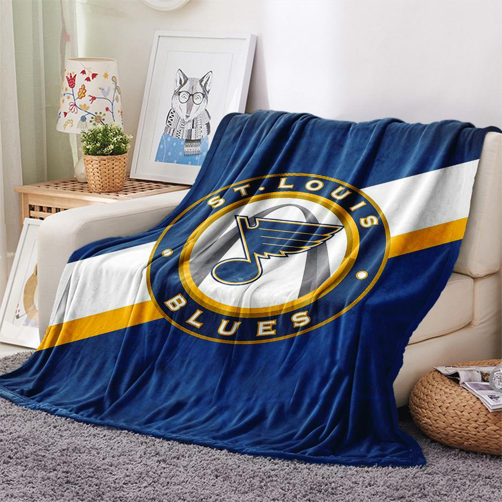 St. Louis Blues Flanelldecke, Hohe Qualität, Bequem für alle Jahreszeiten, Heimdekoration, Wärme und Komfort