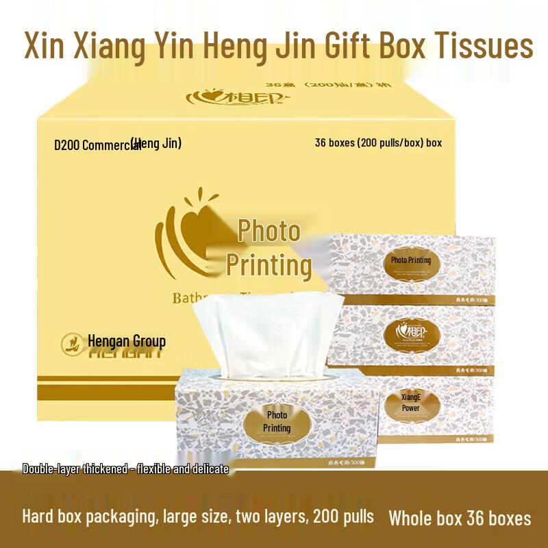 Mind Act Upon Mind Commercial Facial Tissues, Gold Box