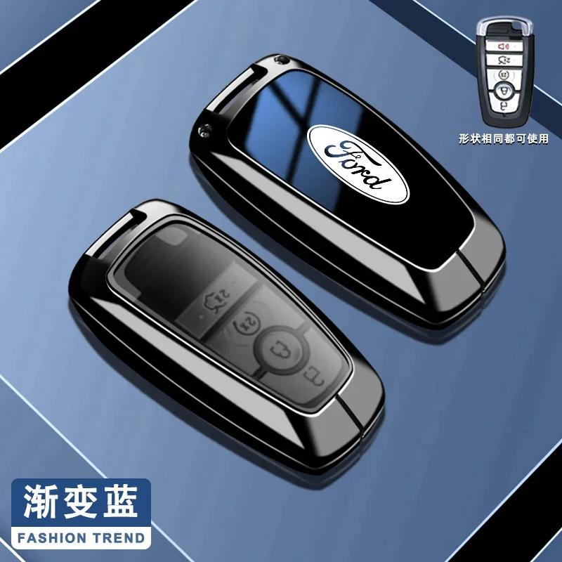 Autocolant Auto 2026 Pentru Ford Carcasă Smart Key Auto din Aliaj de Zinc Carcasă Keyless pentru Ford Fusion Mustang Kuga Ecosport Explorer F250
