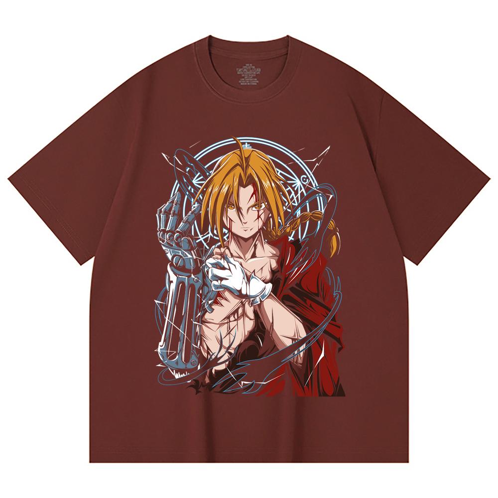 Gsm Cotton Fullmetal Alchemist V Edward Print Unisex Heavy Cotton T Shirt S