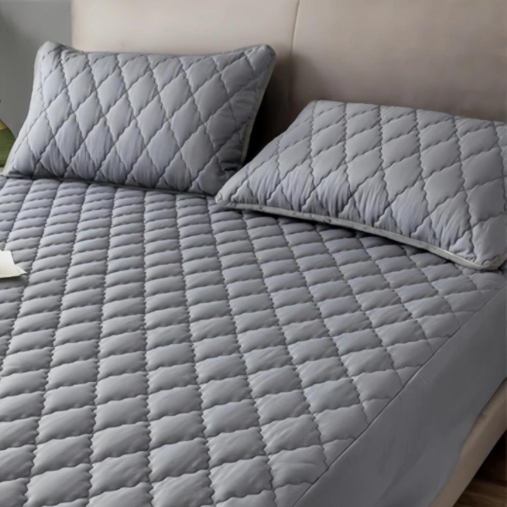 2 Piece Waterproof  Fabric Pillowcase Comfortable Plain Color Anti-Mite Anti-Bacterial Pillow Case Bedroom Home Decoration