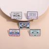 Character Charming Cartoon Alloy Brooch With Geometric Design For Personalized Accessories Fashion