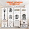 Front Door Handle and Deadbolt Set, Satin Nickel Front Door Lock Set with Interior Knob, Adjustable Hole Spacing Single Cylinder Handleset, for Right
