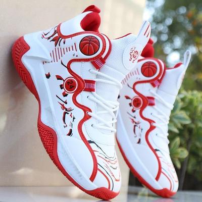 Pánské basketbalové boty s vysokým svrškem, prodyšné tenisky, pánské outdoorové protiskluzové atletické módní tenisky, sportovní obuv pro muže, zapatillas, černé