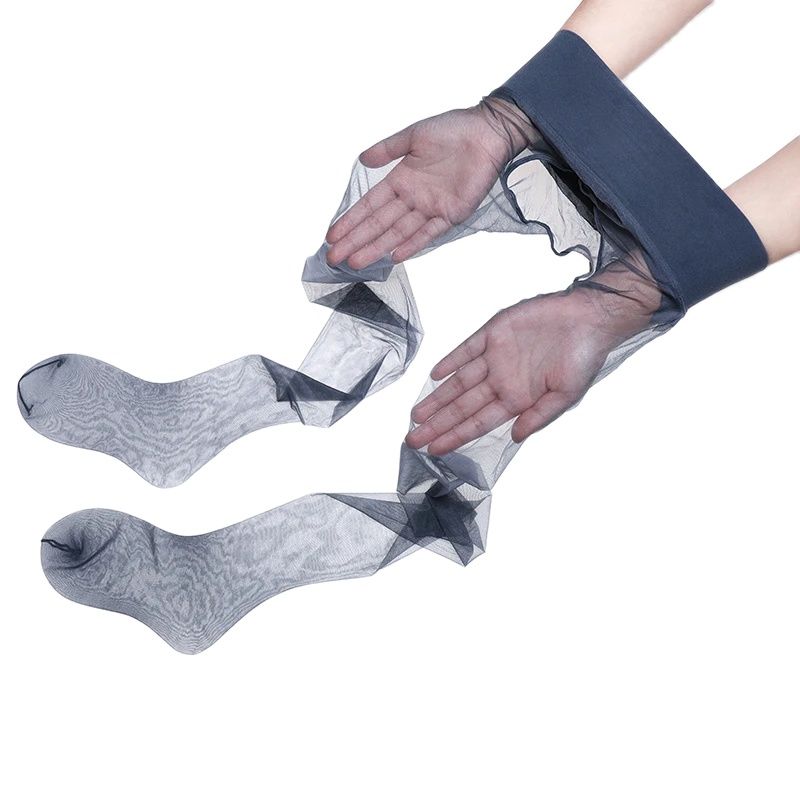 Collant estivi 1D ultra-sottili per donna Calze velate senza cuciture Vita bassa Cavallo aperto Biancheria intima sexy Collant in nylon