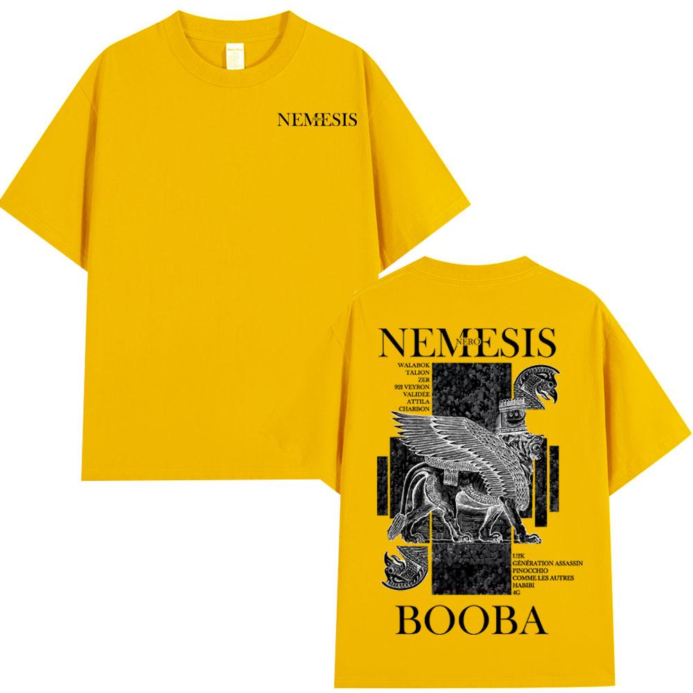 

Репер Booba Nero Nemesis Альбом Вінтажний Графічний Футболка Чоловіки Жінки Хіп-Хоп Футболки Короткий Рукав М яка Бавовна Вуличний Одяг Футболка XL