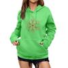 Women's Winter Christmas Printed Pullover Hooded Sweatshirt Fleece Long Sleeve Sweatshirt