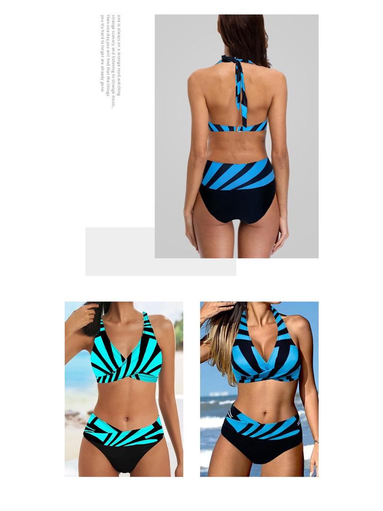 European & American Sexy Plus Size Backless Bikini Swimwear