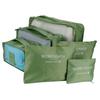 6Pcs/Set Storage Bag Clothing Sorting Bag Luggage Suitcase Packing Organizer for TravellingGreen
