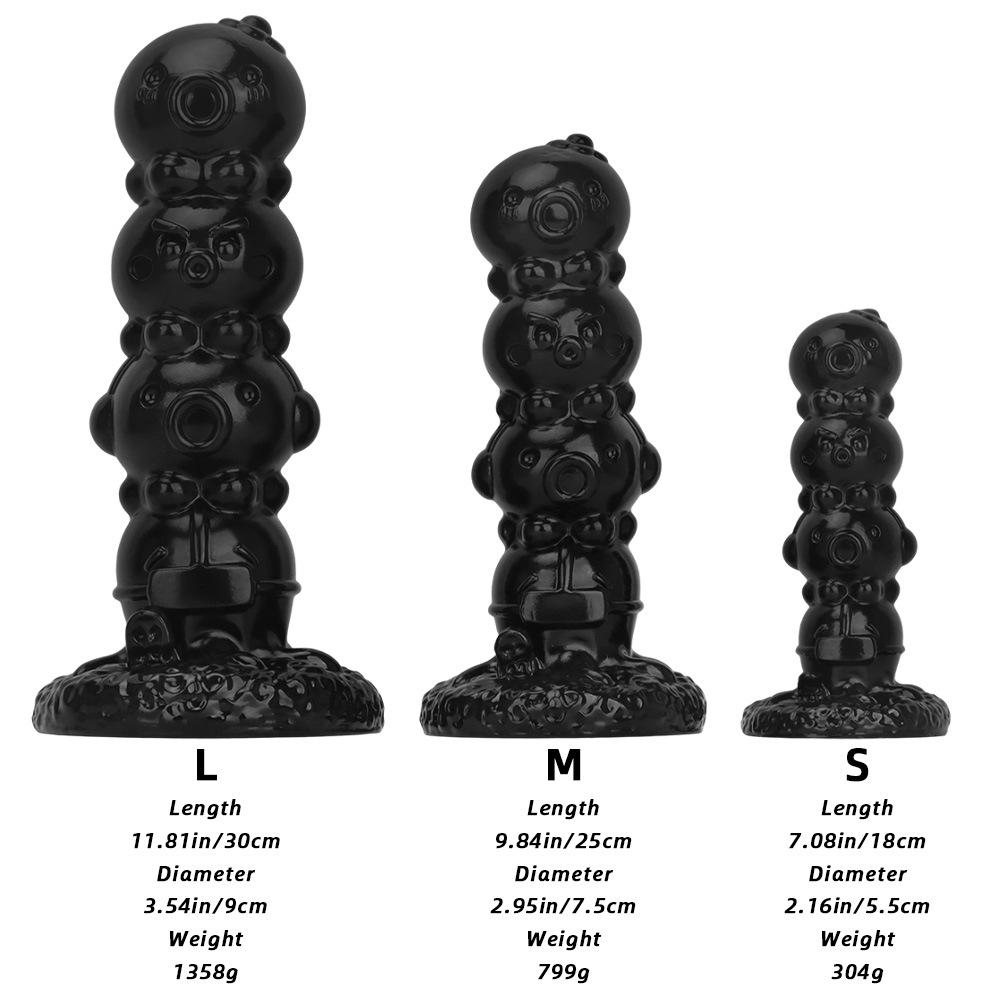 30 * 9 Octopus Pulling Bead Extra Large Anal Stopper for Rear Court Sexual Products Dilator False Dildo Ash Grade Masturbation Anal