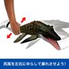 Mattel Jurassic World Mosasaurus Figurka Akcji dla Ruchomego Dinozaura cali Wiek 4 i JCH00 Dzieci, Zabawka, Duża, Około. 25,6 (65,4cm), Góra, Brązowy,
