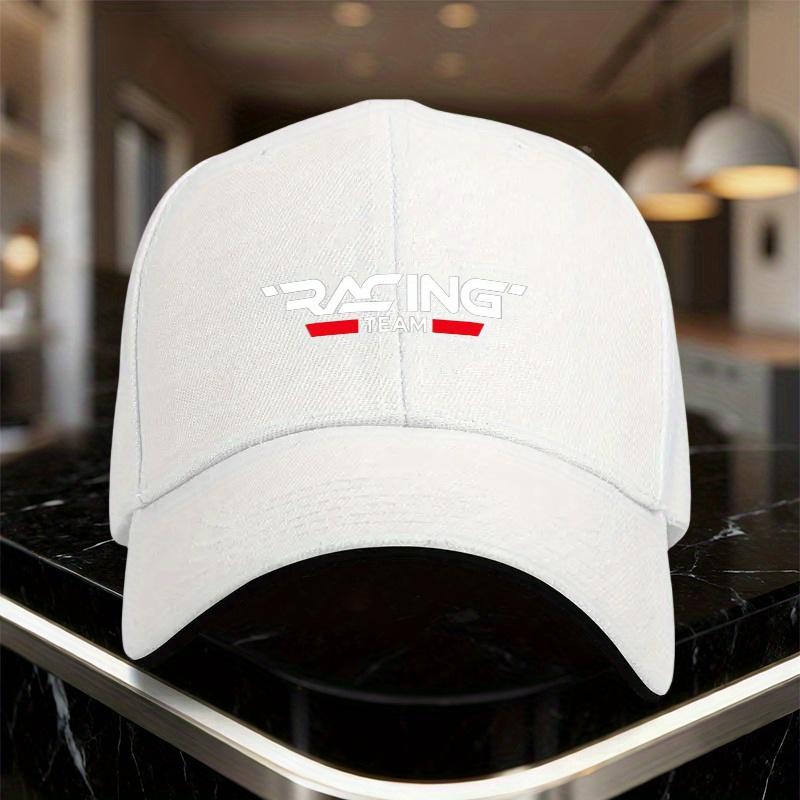 1pc RACING TEAM Printed Baseball Cap  Lightweight Adjustable Sun Protection Ideal for Weddings Parties Birthdays