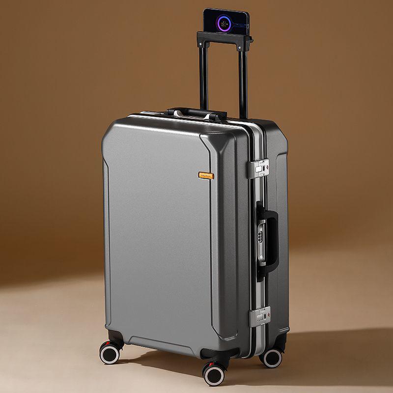 Ultralight Leather Trolley Suitcase with Silent Universal Wheels, Large Capacity & Combination Lock - New Style with Free Shipping