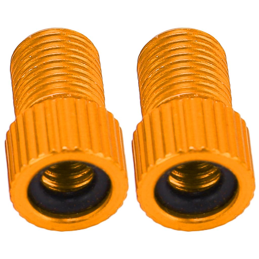 Set da 2 pezzi Convertitore per Valvola Bicicletta Presta a Schrader Adattatore Resistente all'Usura per Pompa da Mountain Bike