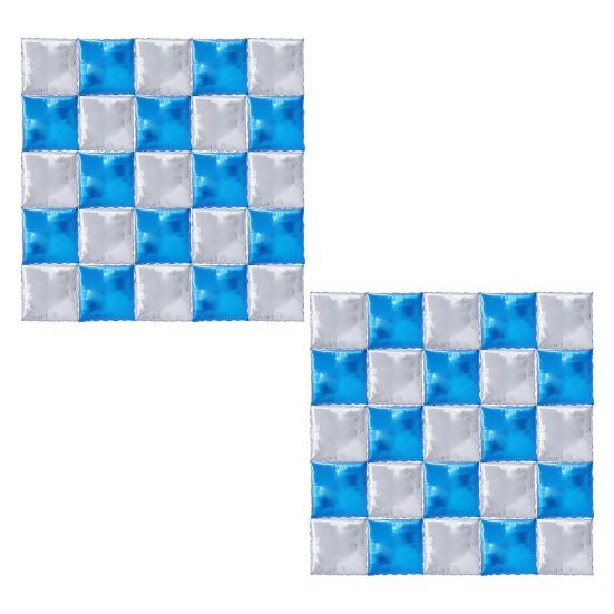 50 ks Čtvercové fóliové balónky Nástěnná kulisa Oboustranné metalické balónky Sada pro oblouk pro rozlučku se svobodou, svatbu, výročí, narozeniny, dekoraci pro miminko