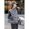 Mokana Women's Retro Plaid High-Collar Down Vest