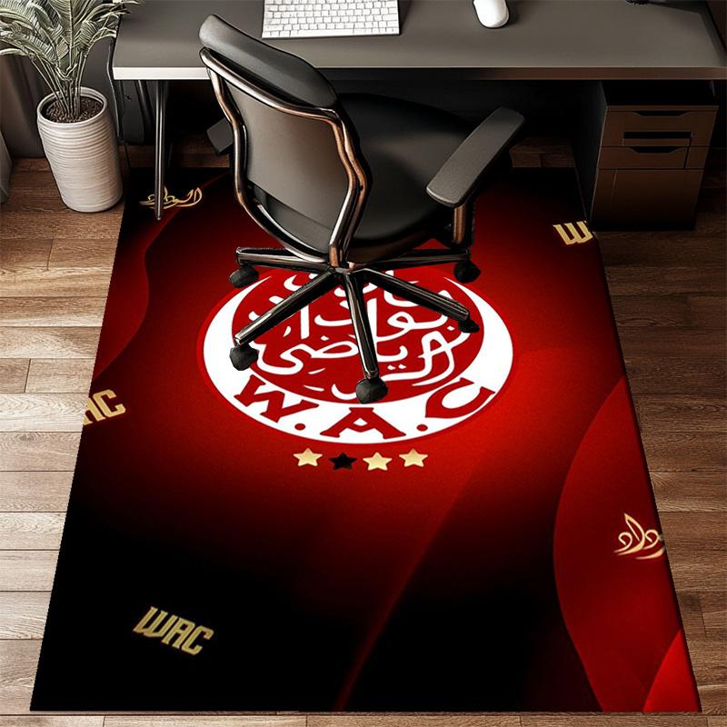 Fc Crest Design Printed Office Carpet Chair Cushion  Entryway Rug, Rugs for Living Room, Bedroom Christmas gifts
