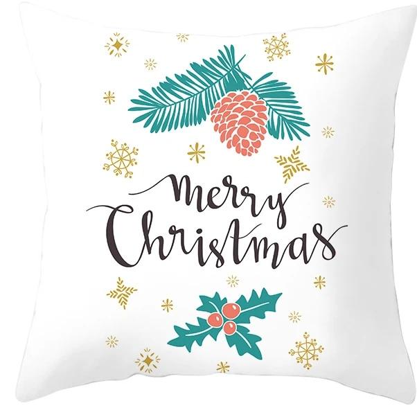 Santa Claus Socks, Elk Sheep, Christmas Tree Christmas, Christmas Decoration Pillow Sleeve Bedroom Sofa Restaurant Pillow Cover